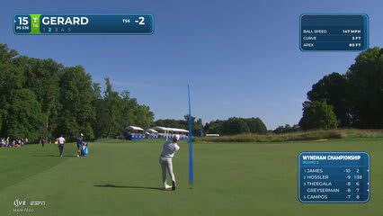 Ryan Gerard reaches par-5 No. 15 in two, makes birdie at Wyndham