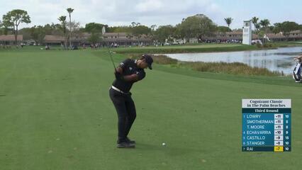 Aaron Rai sinks 34-foot birdie putt on No. 11 at Cognizant Classic