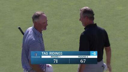 Tag Ridings makes birdie on No. 18 at Dominion Energy Charity Classic