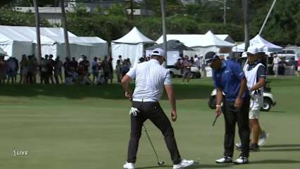 Danny Lee makes birdie on No. 8 at Sony Open