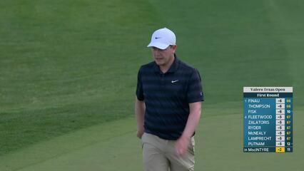 Robert MacIntyre gets up-and-down from 5 feet for birdie on No. 12 at Valero