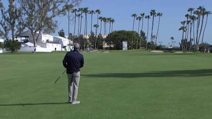 Michael Allen makes eagle putt on No. 15 at Hoag Classic