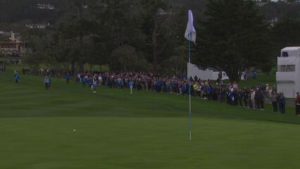 Jordan Spieth hits 88-yard approach to 14 feet, sets up birdie on No. 3 at AT&T Pebble Beach