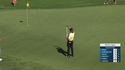 Miguel Angel Jiménez makes eagle putt on No. 16 at DICK'S Open