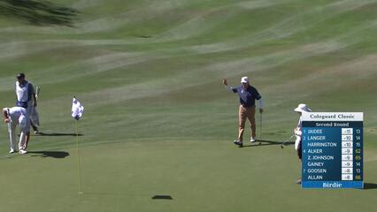 Jason Caron holes out for birdie on No. 17 at Cologuard Classic