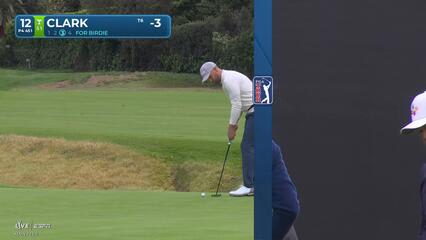 Scottie Scheffler sinks 20-foot birdie putt on No. 14 at The Genesis
