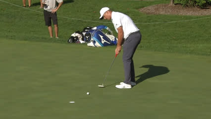 MJ Daffue drains birdie putt at Nationwide Children's