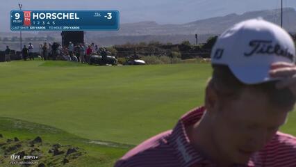 Billy Horschel sinks 31-foot birdie putt on No. 9 at Bank of Utah