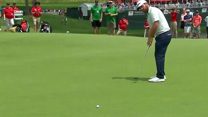 Zack Sucher buries 18-footer for birdie at Travelers