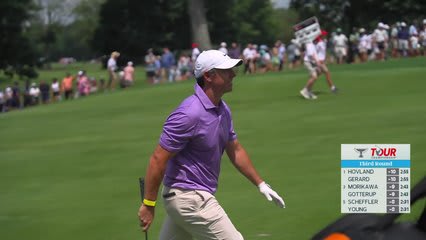 Rory McIlroy drains 6-foot putt for birdie on No. 6 at TOUR Championship