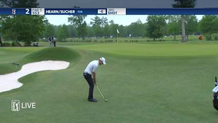 David Hearn pitches close and birdies at Zurich Classic