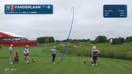 John VanDerLaan nearly aces No. 13, sets up birdie at 3M Open