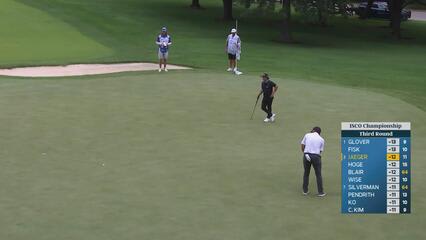 Stephan Jaeger sinks 27-foot birdie putt on No. 12 at ISCO Championship