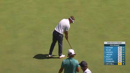 Keith Mitchell taps in 17-inch putt for birdie on No. 10 at John Deere