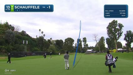 Xander Schauffele hits 151-yard approach to 15 feet, sets up birdie at The Genesis