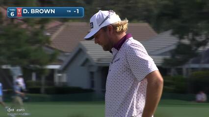 Daniel Brown sinks 17-foot birdie putt on No. 15 at Cognizant Classic