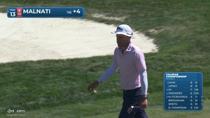 Peter Malnati buries 22-foot birdie putt on No. 4 at Valspar