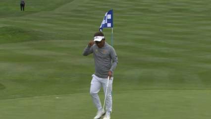 Thongchai Jaidee nearly spins it in to set up birdie at PURE Insurance