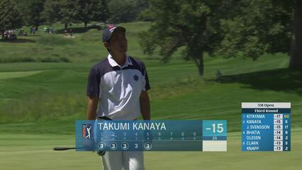 Takumi Kanaya makes birdie on No. 5 at 3M Open