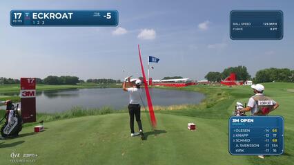 Austin Eckroat makes birdie on No. 17 at 3M Open