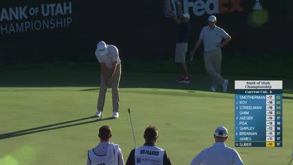 Jackson Suber reaches par-5 No. 18 in two, makes birdie at Bank of Utah