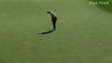 Kristoffer Ventura sinks birdie putt at Korn Ferry Tour Champ