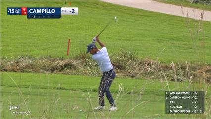 Jorge Campillo makes short birdie putt at Wyndham