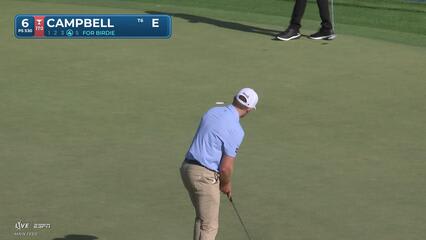 Brian Campbell sinks 27-foot birdie putt on No. 6 at Arnold Palmer