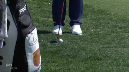 Louis Oosthuizen chips with hybrid to set up birdie at Valspar