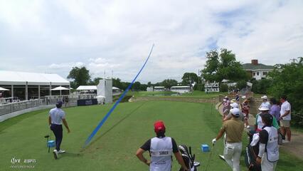 Jackson Suber hits tee shot to 5 feet, sets up birdie on No. 16 at Charles Schwab
