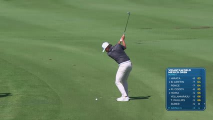 Kihei Akina's 154-yard approach sets up birdie on No. 14 at Mexico Open