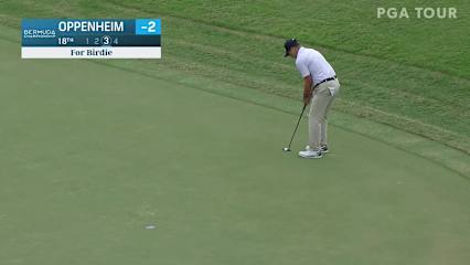 Rob Oppenheim makes birdie putt at Bermuda