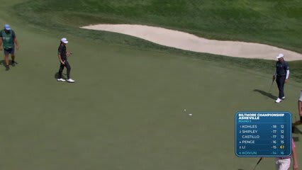 Jackson Koivun makes birdie on No. 17 at Biltmore Championship