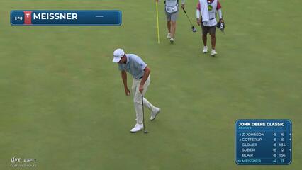 Mac Meissner sinks 7-foot putt for birdie on No. 14 at John Deere