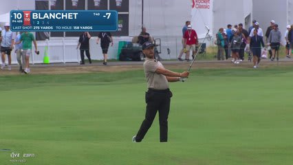 Chandler Blanchet's 159-yard approach sets up birdie on No. 10 at Rocket Classic