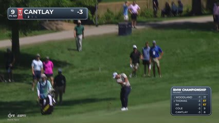 Patrick Cantlay's 117-yard approach sets up birdie on No. 9 at BMW Championship