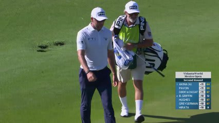 Corey Conners holes 52-foot shot from rough for eagle on No. 13 at Mexico Open