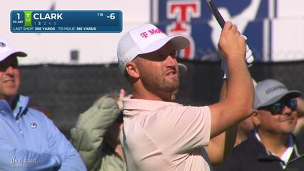 Wyndham Clark hits 181-yard approach to 17 feet, sets up birdie on No. 1 at The Genesis