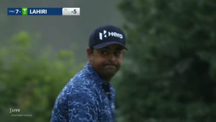 Anirban Lahiri sticks tee shot and birdies at John Deere