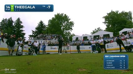 Sahith Theegala hits tee shot to 12 feet, sets up birdie on No. 14 at RBC Canadian