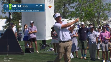 Keith Mitchell hits 188-yard tee shot to 5 feet, makes birdie on No. 11 at Texas Children's