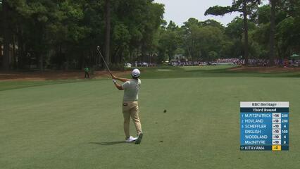 Kurt Kitayama gets up-and-down from 156 yards for birdie on No. 1 at RBC Heritage