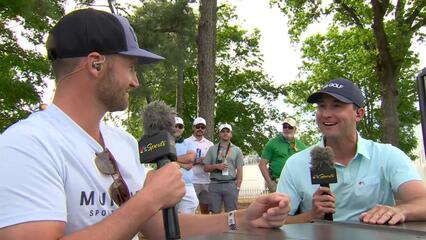 Wyndham Clark joins Smylie Kaufman on broadcast at Texas Children’s