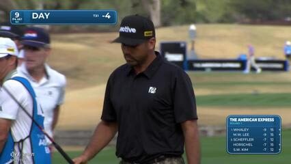 Jason Day hits 165-yard approach to 5 feet, sets up birdie on No. 9 at The American Express