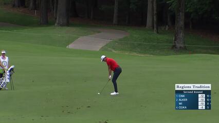Robert Karlsson makes birdie on No. 15 at Regions Tradition