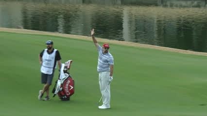 Andres Gonzales makes skillful chip-in birdie at CareerBuilder