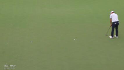 Rasmus Højgaard rolls in birdie putt at Wyndham