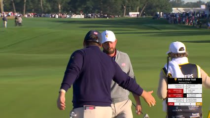 Cameron Young makes birdie on No. 2 at the 2026 Presidents Cup