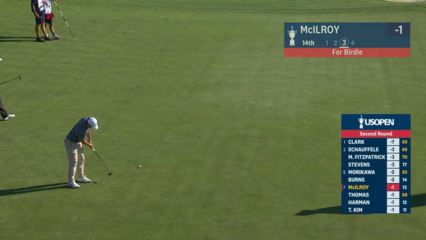 Rory McIlroy drains 42-foot birdie in Round 2 of U.S. Open