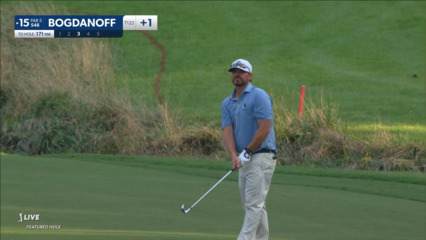 Steve Bogdanoff nearly holes 171-yard approach shot at Wyndham